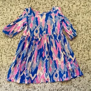 Lilly Pulitzer Girls Dress with Shoulder cut-outs sz S 4-5